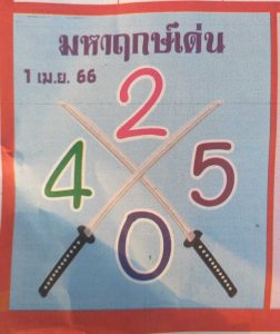 เว็บหวย มหาฤกษ์เด่น 1/4/66