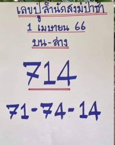 หวยปู่สำนักสงฆ์ป่าช้า 1/6/66
