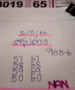 เลขหวยแนน 16/5/66