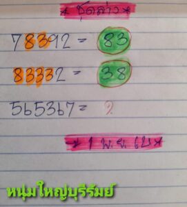 เลขหนุ่มใหญ่บุรีรัมย์ 1/6/66