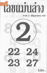 หวยเด็ดเลขแม่นล่าง 1/6/66