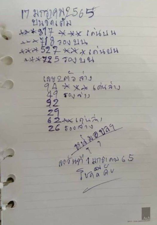 มาแรงเลขหวยหนุ่มอุบล 16-6-66