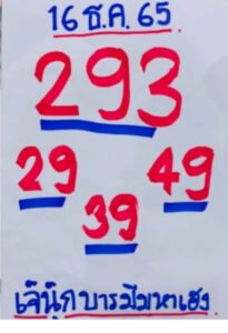 เลขปังหวยเจ๊นุ๊ก 1-7-66