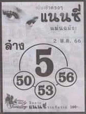 เลขหวยแนนซี 16-6-66